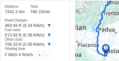 Ikona czasu pracy kierowcy